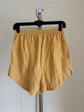 Yellow Striped Boxer Shorts